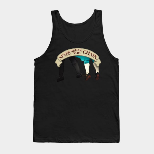 Blackbeard and Stede: Never Break the Chain Tank Top by Lamepixie